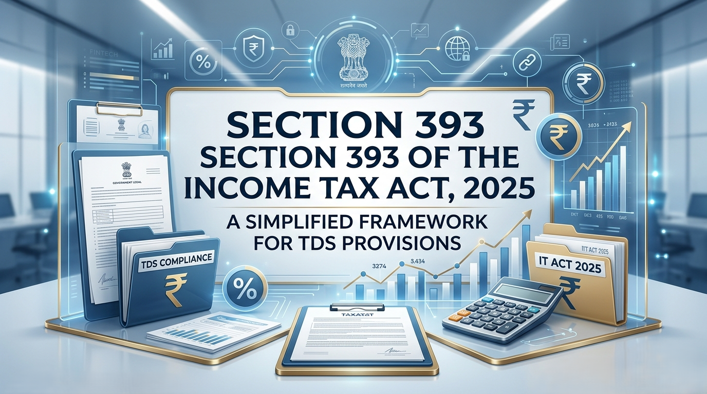Section 393 of the Income Tax Act, 2025 – A Simplified Framework for ...